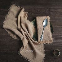 【hot】✎◕ Napkins Cotton Gauze 41cm Napkin Muslin Dinner Cheesecloth Wedding Rustic Table Decoration 16inch