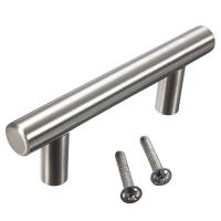 4" 6" 8" Cabinet T Bar Pull Handle Stainless Steel Furniture Hardware Drawer Knob Kitchen Cupboard Door Handles Pull Furniture Door Hardware Locks