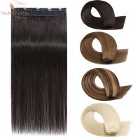 【YF】 Rich Choices Straight Piece Clip In Hair Extensions Human Weft 5 Hairpiece Density