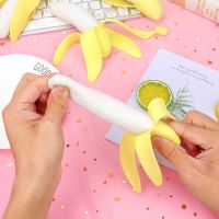 Spoof Prank Simulation Banana Pinch Joy Venting Stress Relievers Slow Rebound Decompression Banana Peel Compulsive Creative Toys