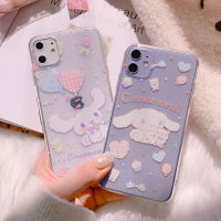 Japanese Anime Cute Cinnamon Big Ear Dog Clear Case for Iphone 13 12 11 Pro Max X XR Xs Max 7 8 Plus Cartoon Soft Silicone Cover