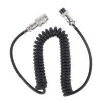 8Pin Coiled Extension Microphone Cord 8Core Aviation Male Plug To 8Core Aviation Female Plug Cable