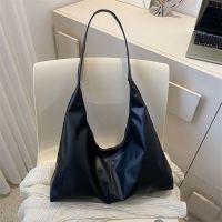 （STOCK）- Milk Tea Color Bag Gentle Style Korean Ins Simple And Versatile Portable Soft Leather Dumpling Retro Shoulder Armpit Bag