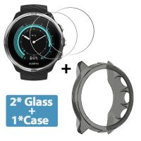 【CW】 2 1 Protector   for Suunto 9 /Suunto 7 smart watch Soft Cover Tempered Glass Film