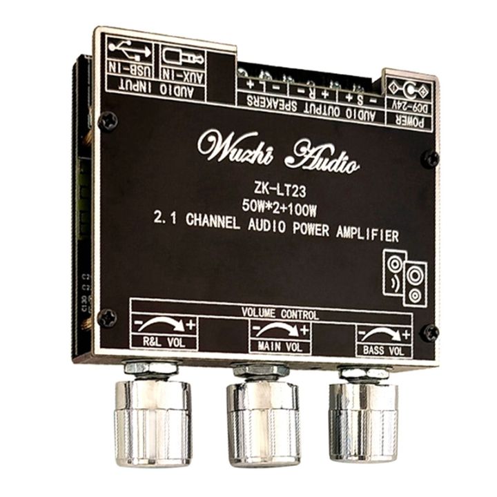 zk-lt23-2-1-channel-bluetooth-audio-amplifier-board-module-50w-50w-100w-subwoofer-tws-true-wireless-audio-board-dc9-24v