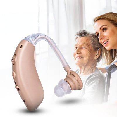 ZZOOI Hearing Aid Sound Control  for The Elderly Deafness Voice Amplifier Plug Mini Listen Wirelessly Ear Aids Amp Amplified Speaker