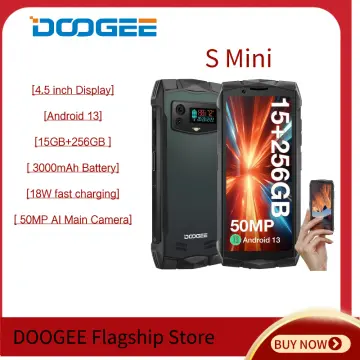 4.5 Global DOOGEE S MINI 4G Rugged Phone Android Waterproof Mobile Dual  Screen