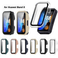 บางเฉียบยากฝาครอบป้องกันปกป้องหน้าจอกระจกเทมเปอร์ Casing PC สำหรับ Huawei Band 8 Smartwatch