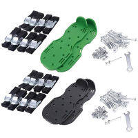 Lawn Aerator Shoes with Adjustable Straps Loose Soil Sandal Nail Gardening Walking Aerating Tool Plastic Spike Shoes