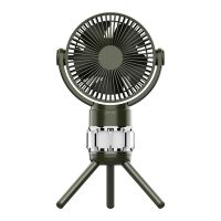 Rechargeable Mini Fan LED Light Tripod Stand Desktop Fan B