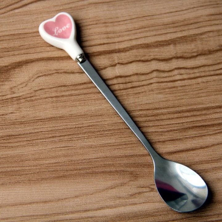 6-types-love-hearts-ceramic-handle-stainless-steel-coffee-spoon-with-long-handle-ice-cream-dessert-tea-spoon-kitchen-tableware-serving-utensils