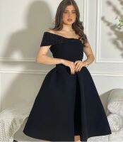 ❅ Glitter One Shoulder Satin Robe De Soirée Sleeveless Evening Gown Black Custom Made Formal Party Dress Elegant Prom Dresses