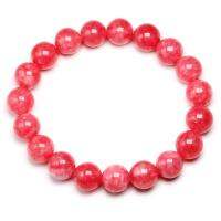 Genuino Naturale Pietra Rhodonite Brodonite Rotondi ต่อ Il Quarzo Rodocrosite Braccialetto E Ragazze E Donne Dei Moni Gemma Bracacciali Accessori