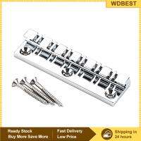 WDBEST Tailpiece Bridge ชิ้นส่วนเปลี่ยนกีตาร์ไฟฟ้าแบบโมเดิร์น12สาย