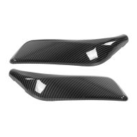 2PCS รถภายในประตู Armrest Handle COVER Trim คาร์บอนไฟเบอร์สำหรับ 1 Series 2012‑2018