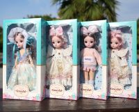 30ซม. 1/6 BJD ตุ๊กตาอนิเมะทั้งชุดตุ๊กตาหน้าการ์ตูนกับเสื้อผ้าอุปกรณ์เสริมการแต่งตัวเด็กผู้หญิงของเล่นเด็กคริสต์มาสของขวัญวันเกิด Madeline