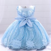 【CW】 1 Year Baby Birthday Children Christening Clothing Baptism Toddler Kids Costume