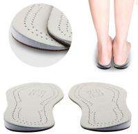 (Best Movement)หนังแท้ O/x ขา Insoles กระดูกแก้ไขรองเท้าแทรกสำหรับการจัดตำแหน่งเท้าเคาะเข่าปวดโบว์ขา Valgus Varus