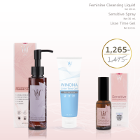 SET Feminine Liquid Cleanser100 ml + Sensitive Spray30ml+Lisse Time Gel 110ml