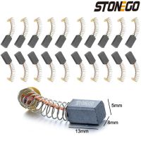 STONEGO 10Pcs Carbon Brushes - Replacement Spare Parts for Electric Grinders &amp; Rotary Tools - Durable &amp; Wear-Resistant Rotary Tool Parts  Accessories