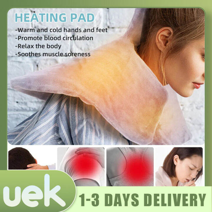 Large Heat Pad for Neck and Shoulders Electric Adjustable Temperature