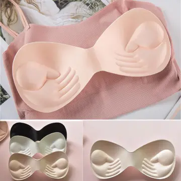 Bra Pads Inserts, Bra Camisole Accessories Thickened Chest Pad Bra Strap  One Piece Sponge Insert