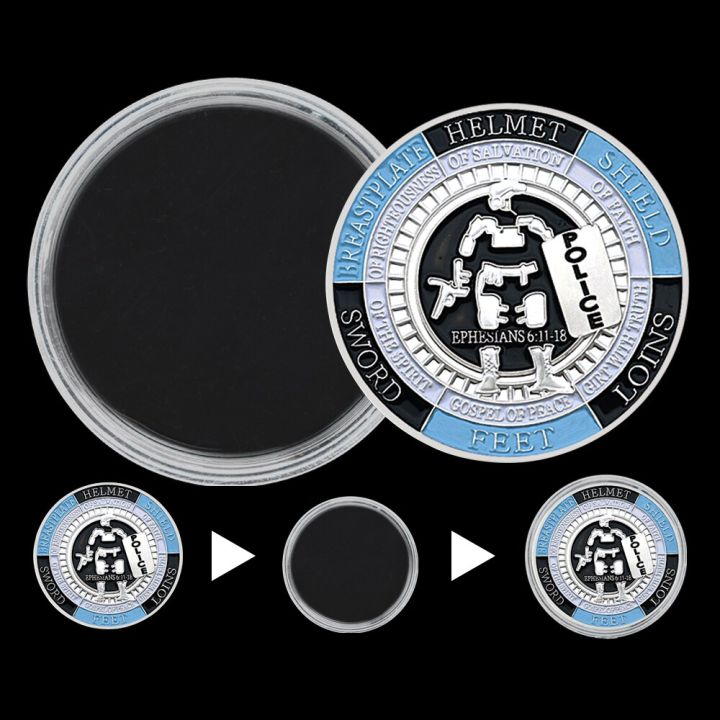 put-on-the-whole-armor-of-god-modern-version-coin-police-commemorative-medal-challenge-coin-in-capsule-home-decoration