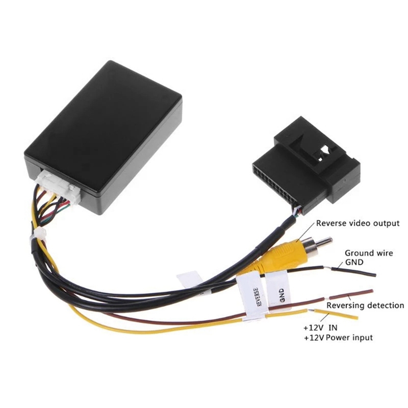 RGB to (RCA) AV CVBS Signal Converter Decoder Box Adapter for Factory Rear View Camera Tiguan Golf 6 Passat CC
