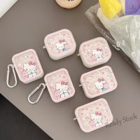 【hot sale】 ❉ C02 AirPods case airpods 3 gen 2 pro Hellokitty Soft TPU Casing Portable ShockProof Protective Cover Square translucent For Apple earphone Wireless bluetooth headset