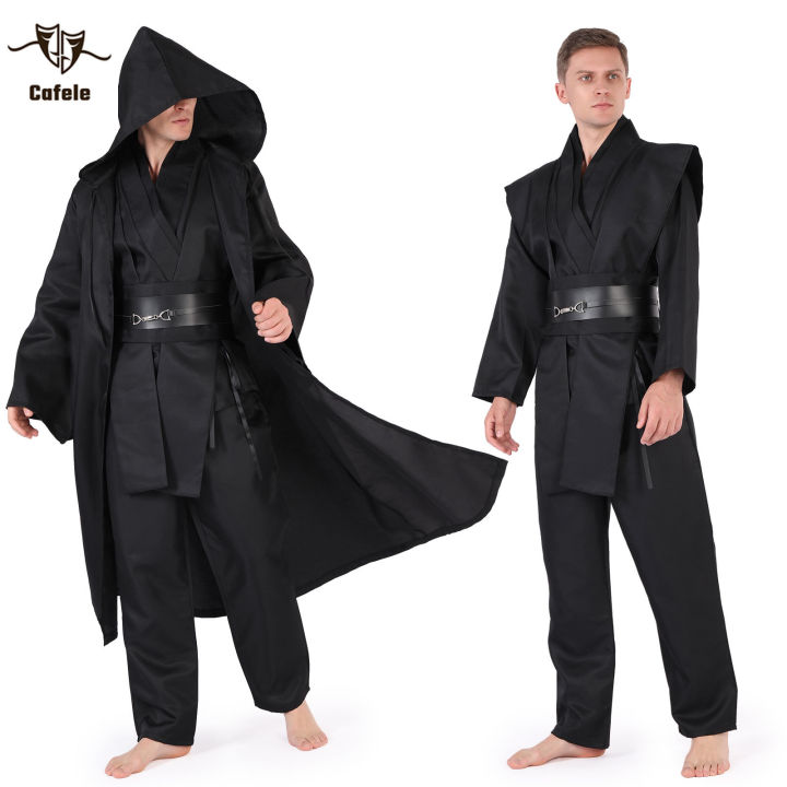 Cafele Halloween Tunic Costume Set Cosplay Outfit Jedi Knight