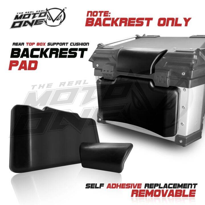 MOTO ONE SMOK ALLUMINUM ALLOY REAR TOP BOX SUPPORT CUSHION BACKREST PAD