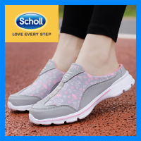 Scholl รองเท้าผู้หญิง Scholl รองเท้าผ้าใบรองเท้าผู้หญิง Scholl ผ้าใบรองเท้าลำลอง Scholl Kasut Scholl Loafers Scholl ขนาดใหญ่41 42รองเท้าแตะครึ่งฤดูร้อนกีฬาเดินแฟชั่นรองเท้าแตะวิ่ง-AS2022