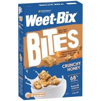 Sanitarium Weet Bix Bites Crunch Honey Cereal 510g. แซนทินาเรี่ยมวีทบิกซ์ธัญพืชอบกรอบรสน้ำผึ้ง 510กรัม ซีเรียล กราโนลา