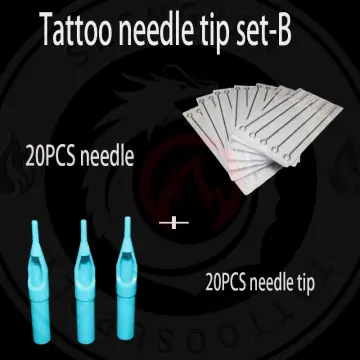 Tattoo Needles and Gray Tips Mixed 40PCS- Professional Tattoo