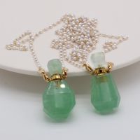 【cw】 New Product Semi precious Perfume Bottle Pendant Making Fashion Necklace Jewelry