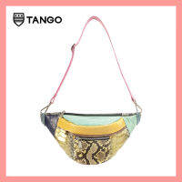 TANGO กระเป๋าแฟชั่นสตรีรุ่น BOLTON กระเป๋า Belt Bag/ Cross-body กระเป๋าหนังงูแท้ Python Bag