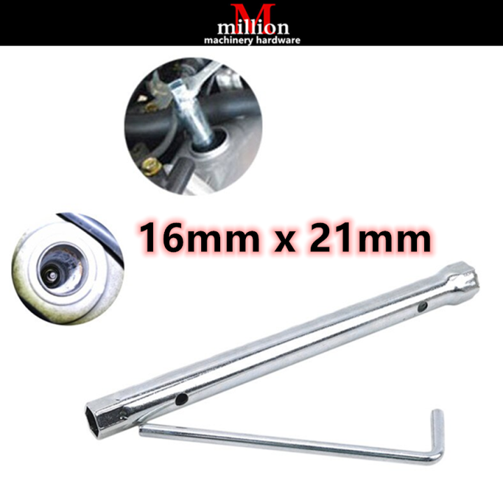 millionhardware 16mm 21mm Two Way Spark Plug Socket Wrench THandle