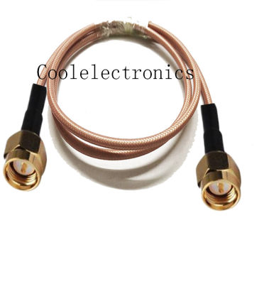 SMA Male to SMA Male RF Crimp Coax Pigtail Connector Coaxial Cable RG142 Low Loss Cable 10/15/20/30/50cm 1/2/3/5/10M