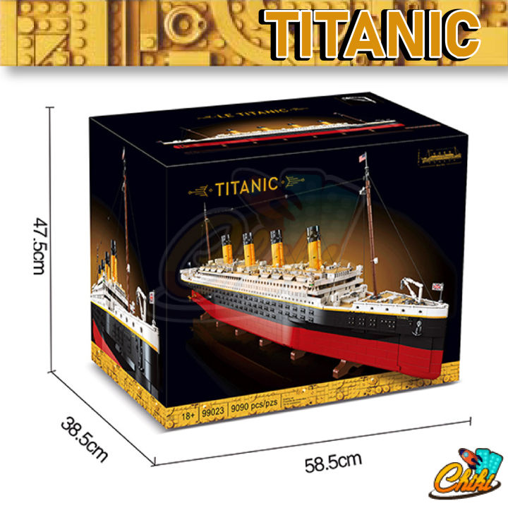 ตัวต่อ-เรือไททานิคลำใหญ่-titanic-ยาว-135-เซนติเมตร-no-99023-no-1881-จำนวน-9-090-ชิ้น