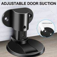 【LZ】✱  Door Stop Household Invisible Door Stopper Adjustable Punch-free Door Suction Anti-collision Strong Magnetic Door Suction