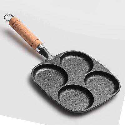 Cast Iron Egg Burger Mold Frying Pan  New Year Hot Sale Aluminum Non-stick Pan Fried Egg Artifact Deepen Kitchen Accessories