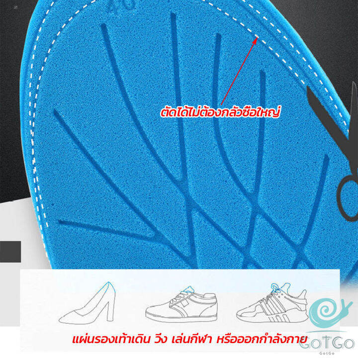 gotgo-แผ่นรองเท้า-ตัดขอบได้-แผ่นซับพื้นรอง-insole