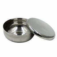 Stainless Steel Bowl Korean Big Cooked Rice Bowl with Cover 10cm 12cm Kimchee Thickening Baby Children Bowl Kitchen Tableware