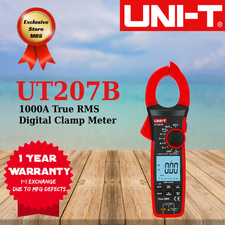 UNIT UT207B 1000A True RMS Digital Clamp Meter Lazada