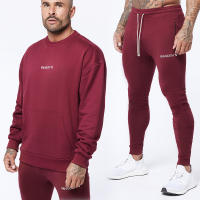 Mens spring sports fitness suit Cotton loose and breathable outdoor basketball training Athletic Wear fashion casual suit