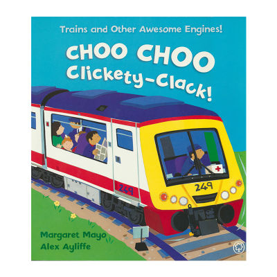 Choo Choo clickey Clark train running childrens popular science story English picture book original English book