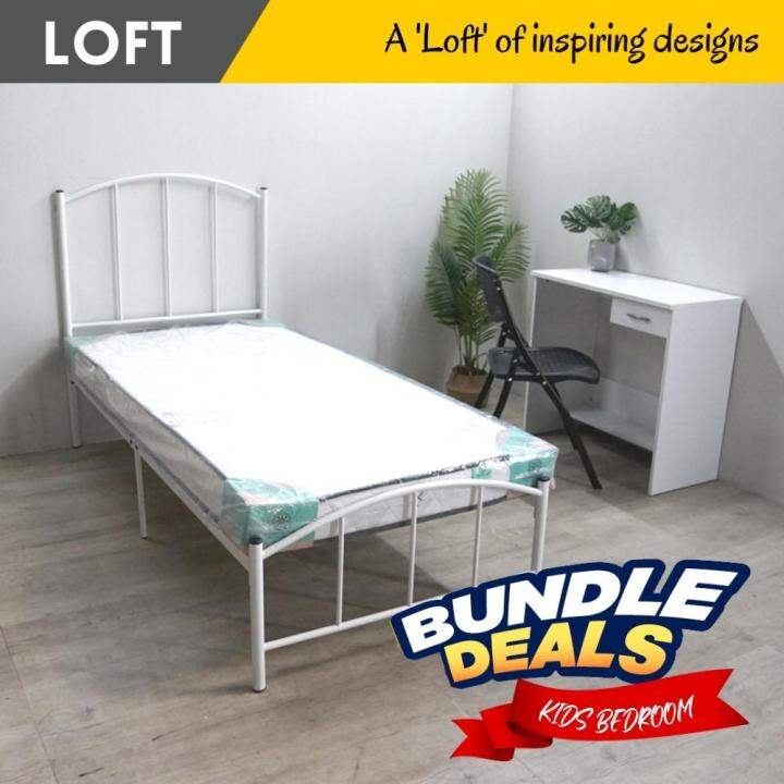 [PACKAGE] MARWA 4 IN 1 Single Bed Package Katie best single study desk