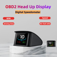 OBD2 HUD Car Head Up Display On Board Computer Auto Electronic Accessories Parts Digital Speedometer With Fuel เชื้อเพลิง