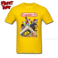 Capn N T Shirt New Men Tshirt 100% Cotton Super Merio Tees Summer Yellow Tops For Male Cartoon Comic Game T-Shirt Heman