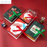 AGSEE แพคเกจคริสต์มาสซานตาคลอสน่ารัก5ชิ้นกล่องลูกกวาดกล่องของขวัญแจกฟรี